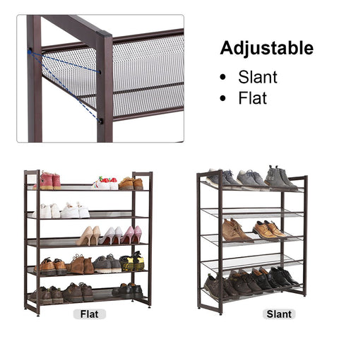 SONGMICS adjustable feet keep the rack steady on uneven floors.