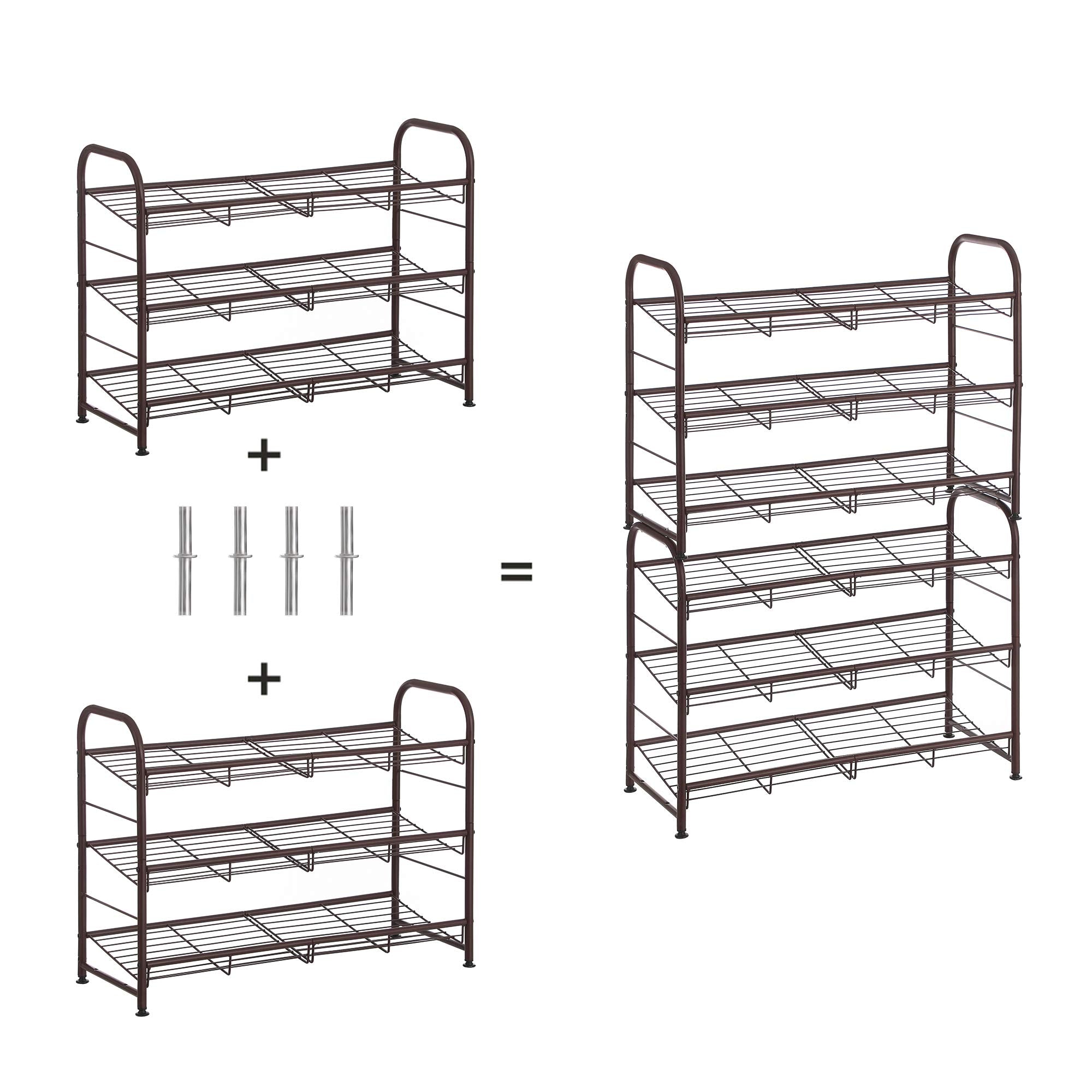 Songmics anti-tip kit secures the unit to the wall for safety