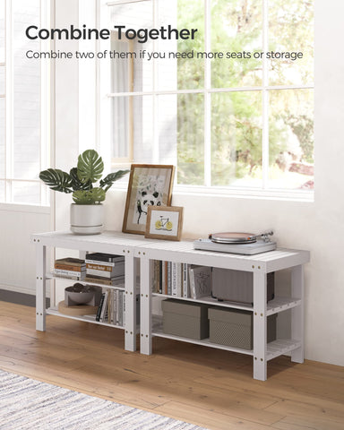 SongMics two-shelf configuration keeps shoes organized and reachable