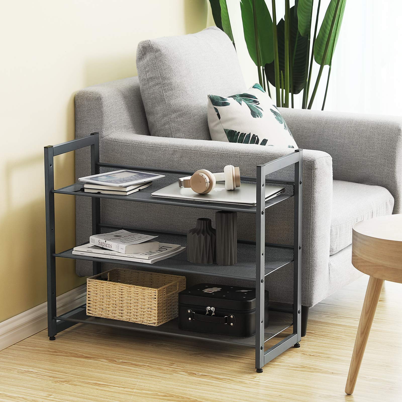 SONGMICS boot height adjustable setup for tall footwear storage