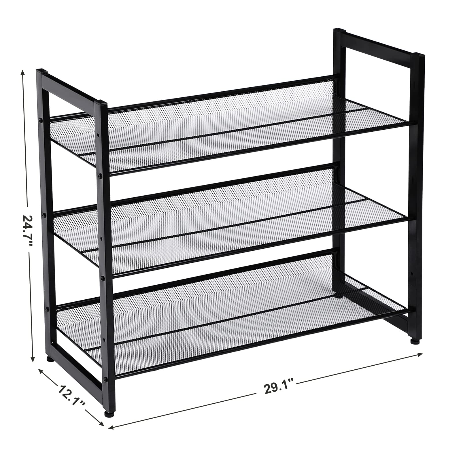 SONGMICS large-capacity layout holds multiple pairs and reduces clutter.