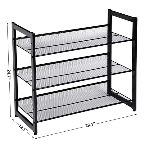 SONGMICS large-capacity layout holds multiple pairs and reduces clutter.
