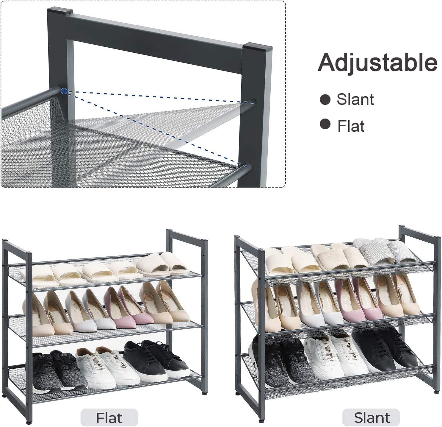 SONGMICS shelf capacity up to 22 lb per shelf for durable storage