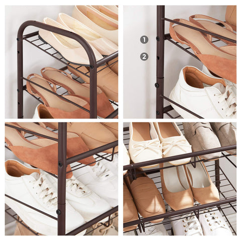 Songmics stackable 3-tier design expands closet storage