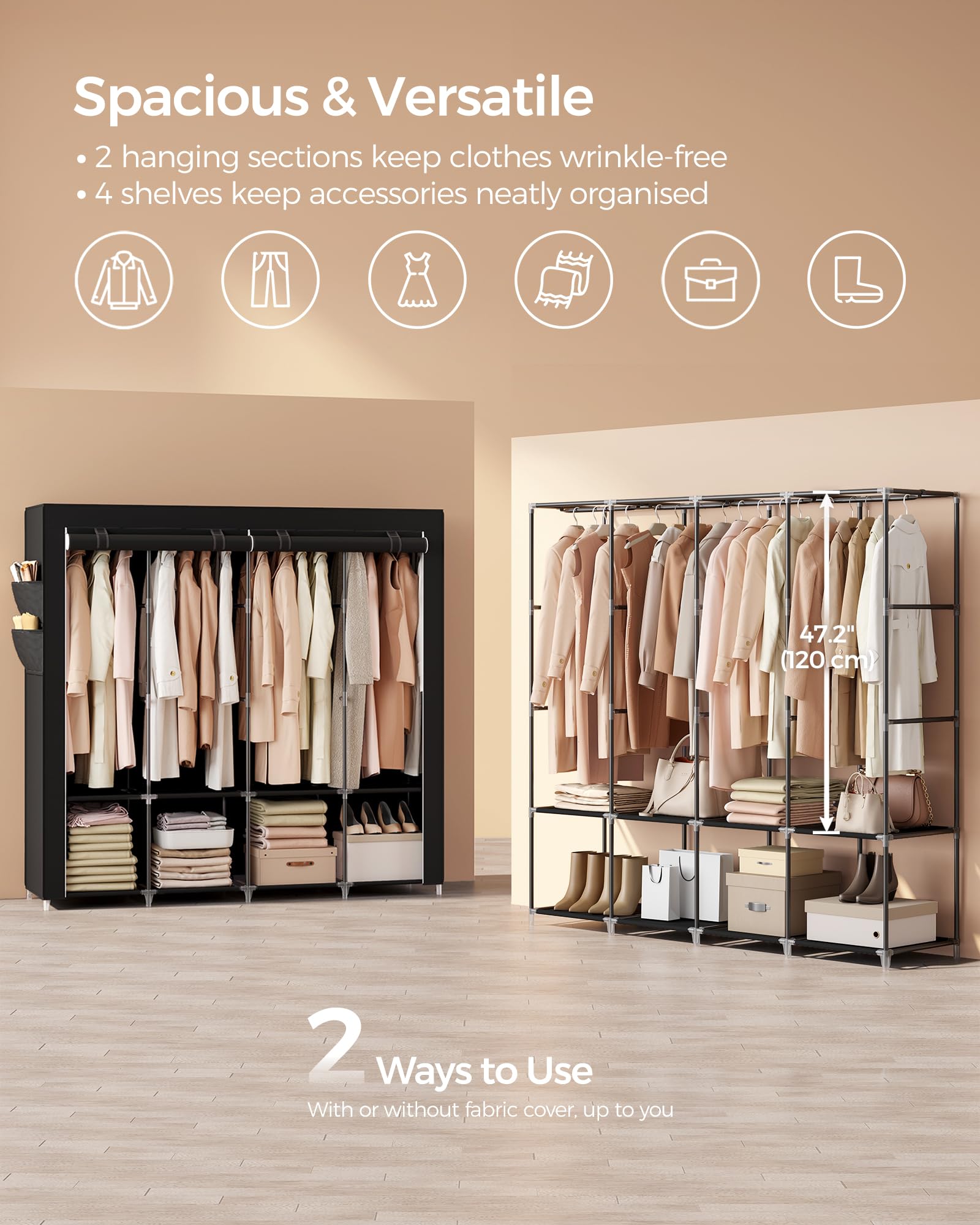 SongMics side pockets keep small items within easy reach