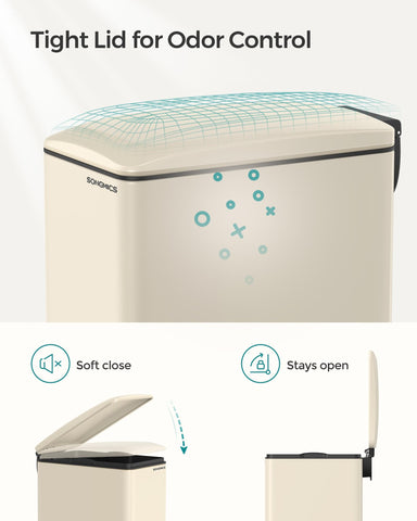 SongMics inner bucket removes for easy liner changes and cleaning.