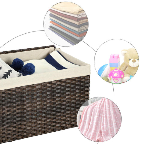 SONGMICS laundry storage in bedroom helps organize clothes