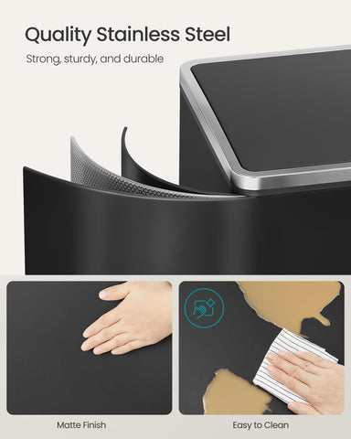 SONGMICS soft-close lid provides quiet operation