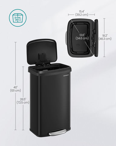 SongMics soft-close lid showing quiet closing and anti-slam design