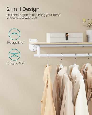 SongMics space-saving wall rack reduces floor clutter and frees space.