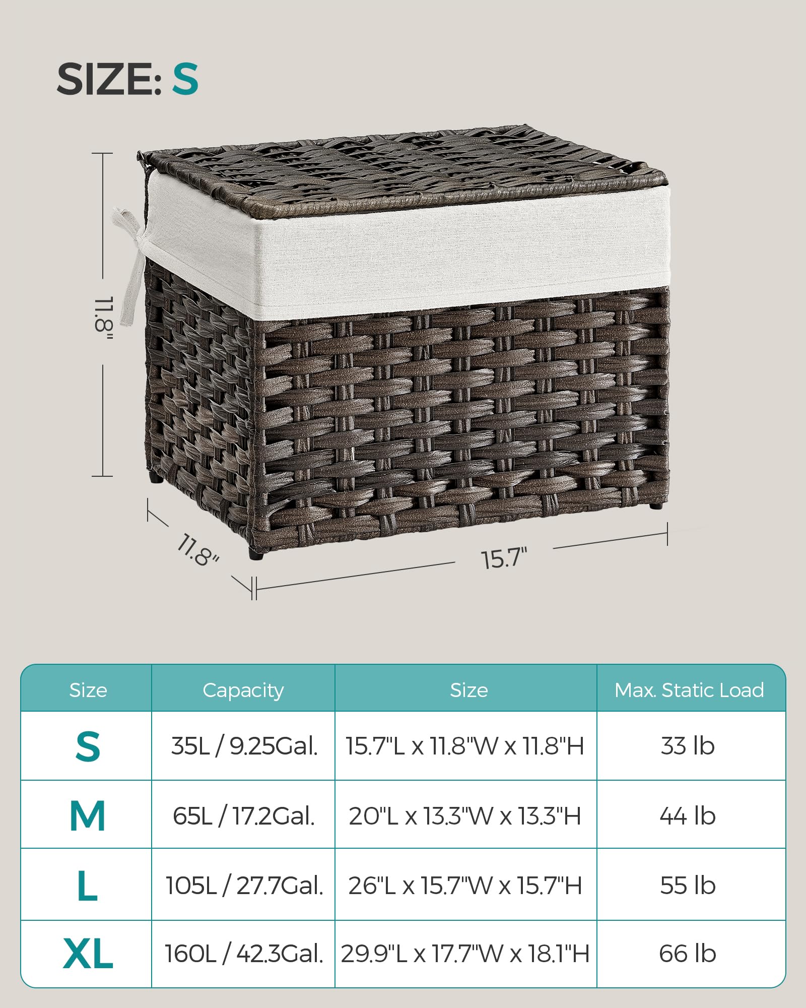 SONGMICS foldable design and side handles aid quick relocation.