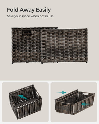 SONGMICS space-saving option ideal for bedrooms and laundry rooms.
