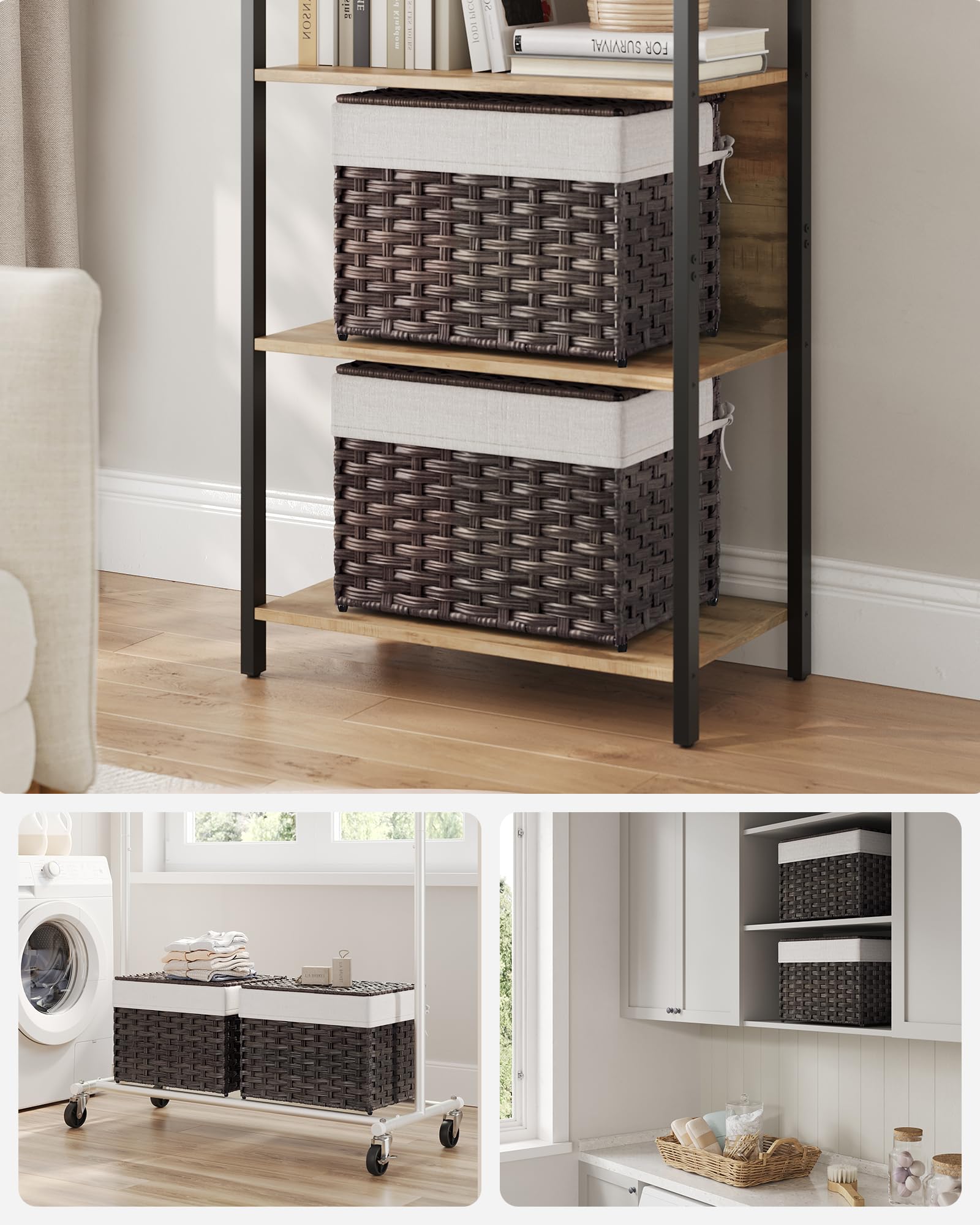SONGMICS removable-liner interior shown for simple washing after use.
