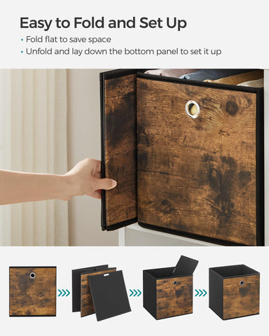 SONGMICS storage cubes bedroom use for wardrobe and closet organization.