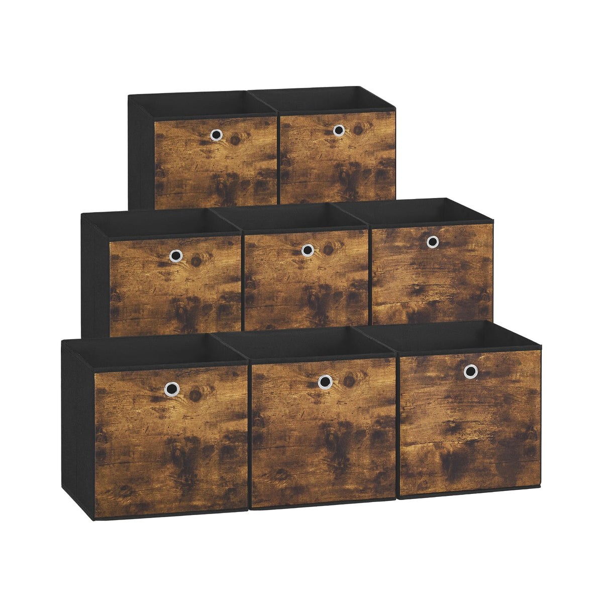 SONGMICS eight-pack storage cubes offer foldable fabric boxes for tidy wardrobes.