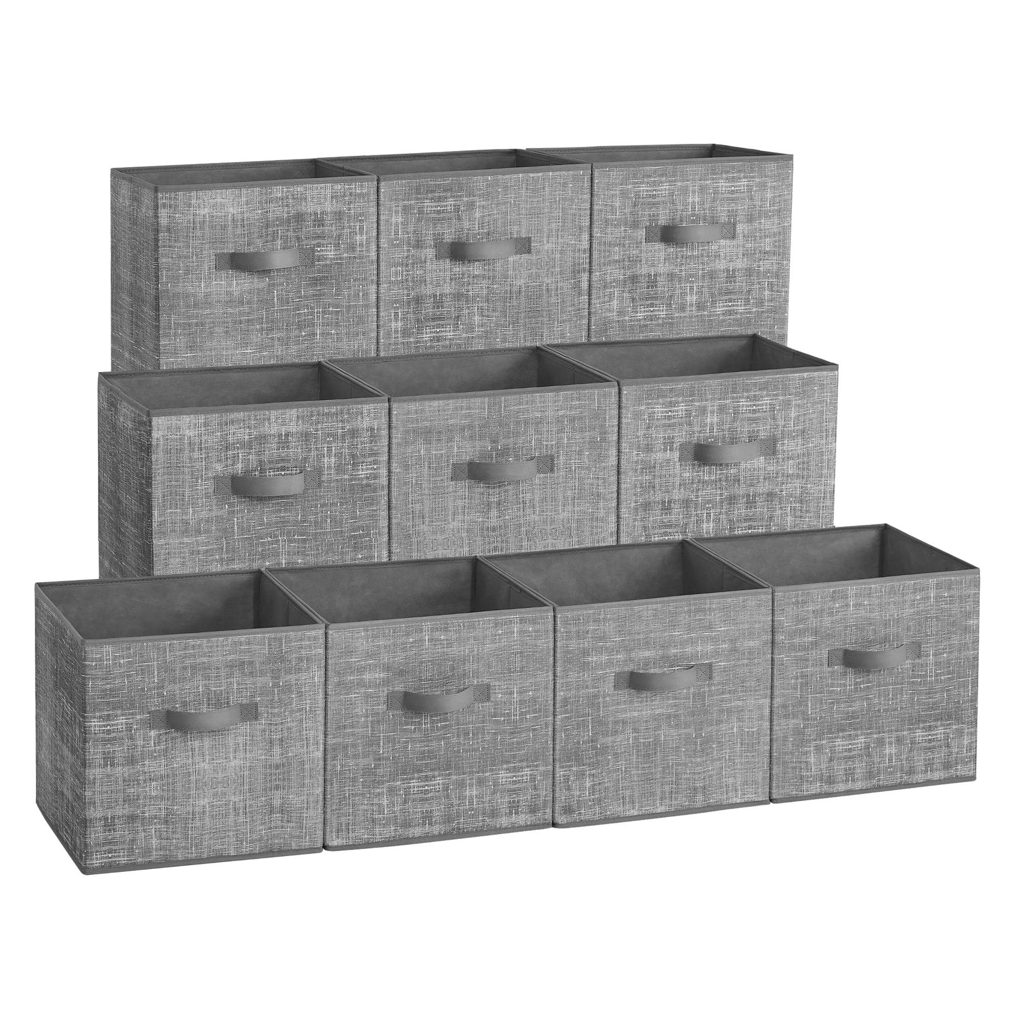 SONGMICS storage cubes bottom panels during setup for stable organization