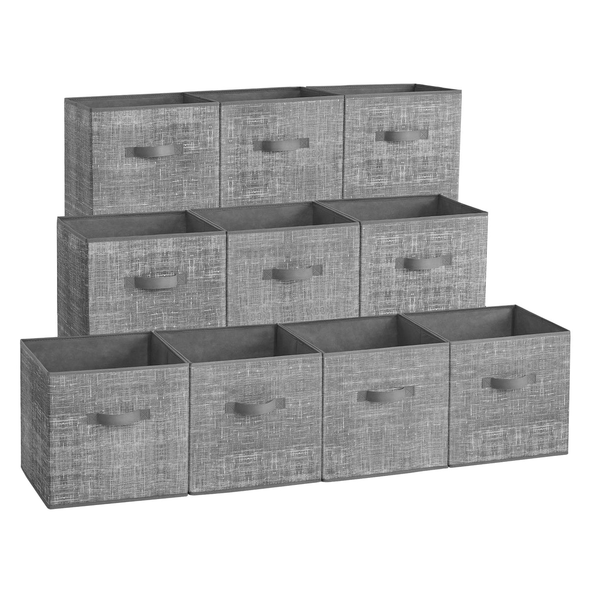 SONGMICS storage cubes bottom panels during setup for stable organization