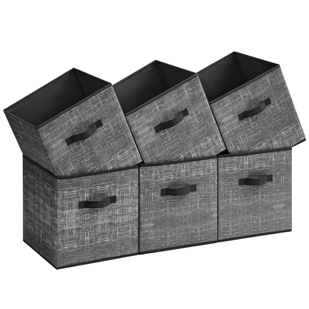 Songmics storage cube showing foldable bottom board for quick setup