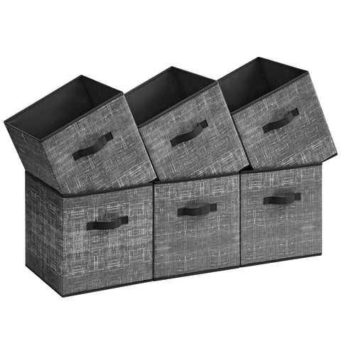 Songmics storage cube showing foldable bottom board for quick setup
