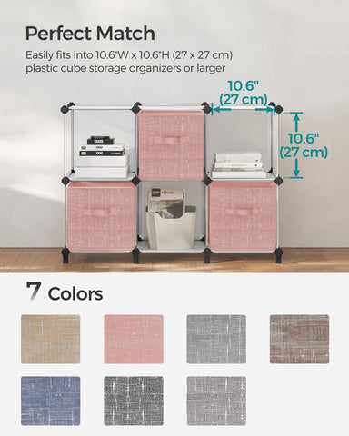 SongMics jelly pink cubes folded flat for space saving.