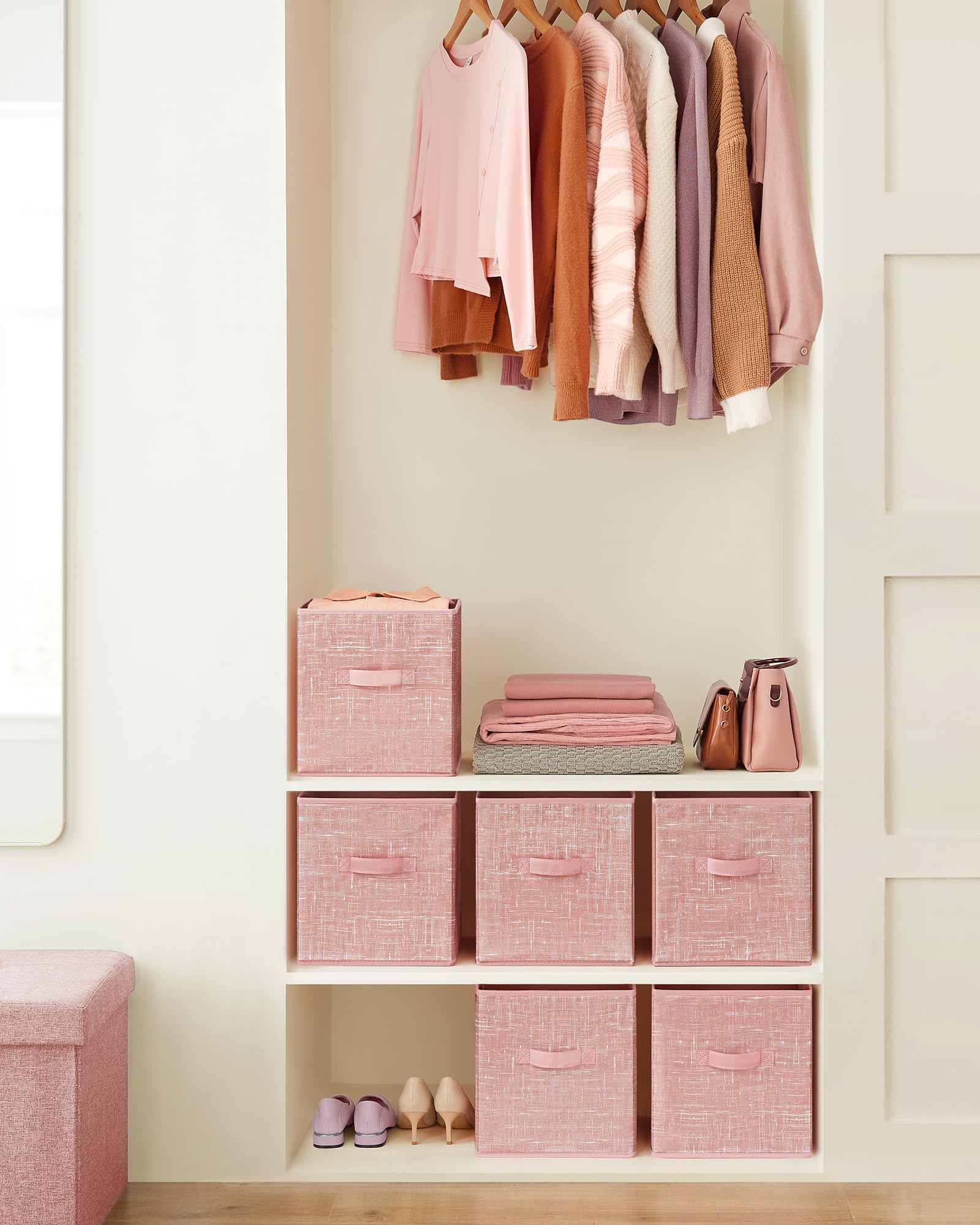 SongMics jelly pink cubes shown on a shelf ready for use.