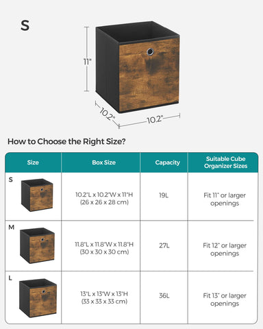 SONGMICS storage cubes open-stack-ready for quick clutter control