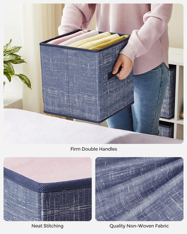 SONGMICS storage cubes sturdy cardboard-core structure for reliable daily use