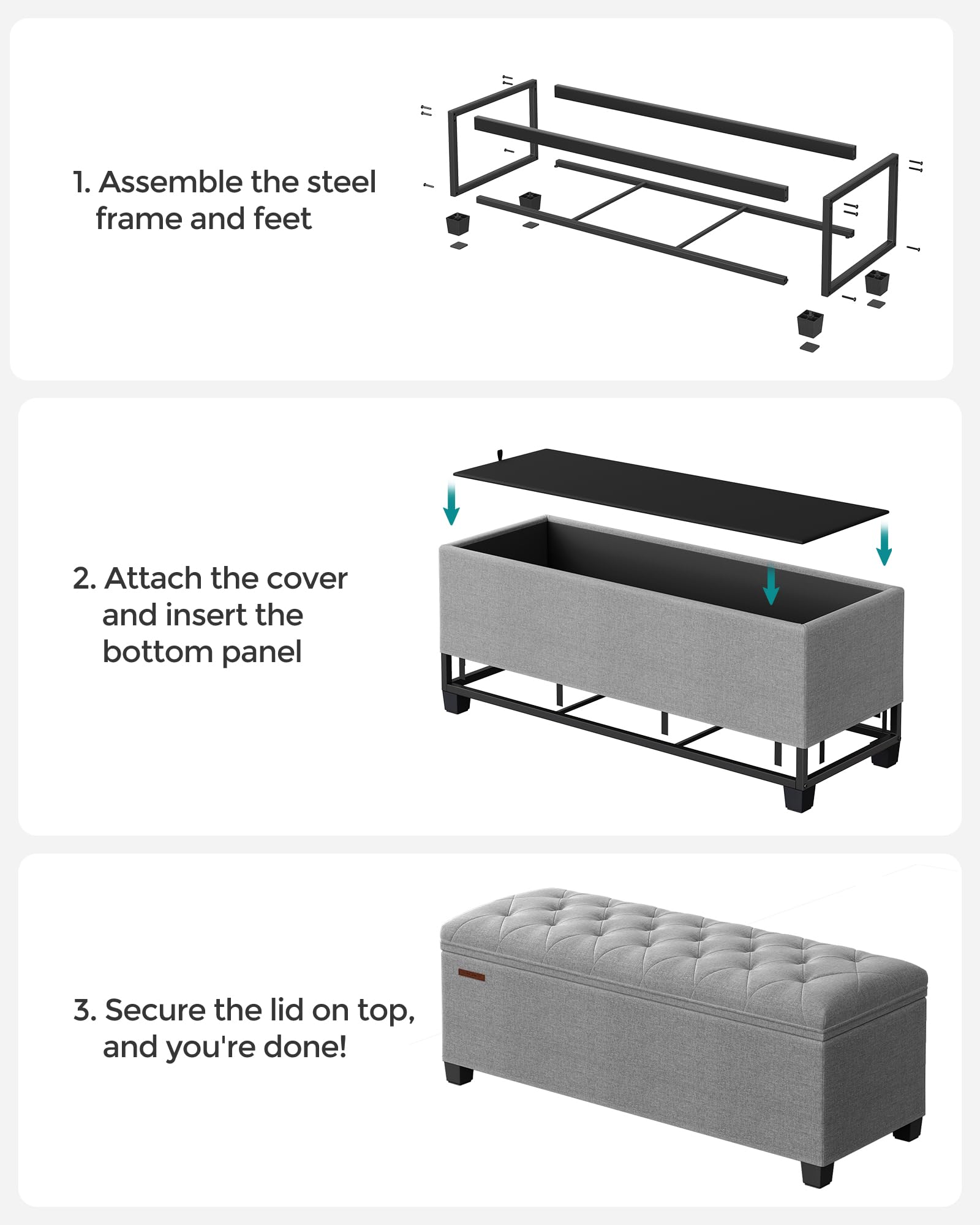 SongMICS lid includes metal corner guards for durability.
