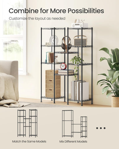 SONGMICS kitchen or pantry use for organized dishes and groceries.