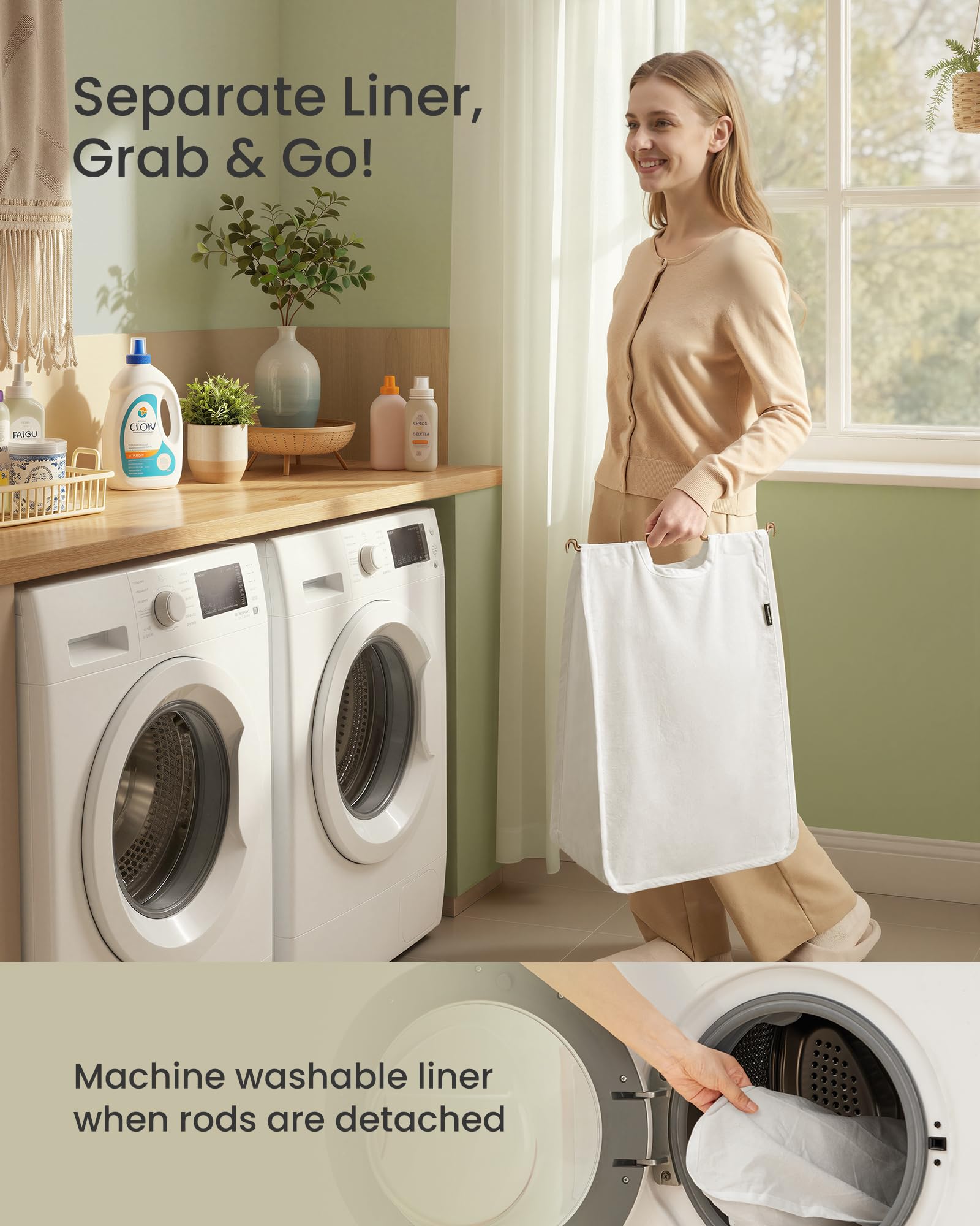 SONGMICS sturdy steel frame supports up to 44 lb for daily use.