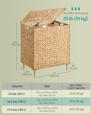 Songmics steel frame provides durable support for daily use