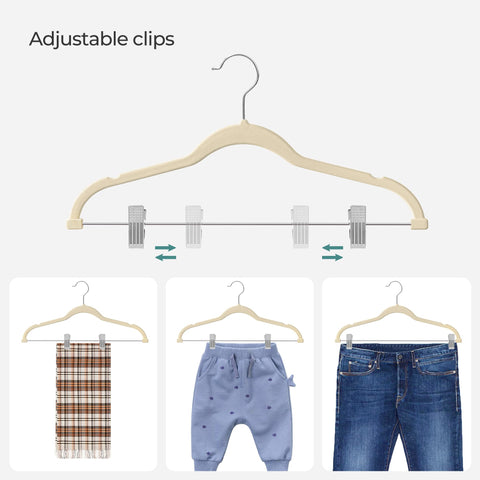 SongMICS shoulder grooves support tank tops and underwear for secure hanging.