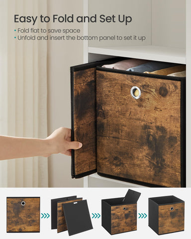 SONGMICS textured fabric and durable panels offer organized storage.