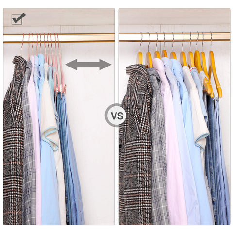 SONGMICS ultra-thin 0.2 inch profile maximizes closet space.