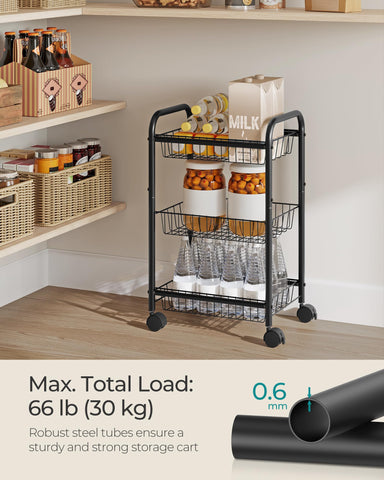 SONGMICS Top Basket Removed shows removable design for quick access.
