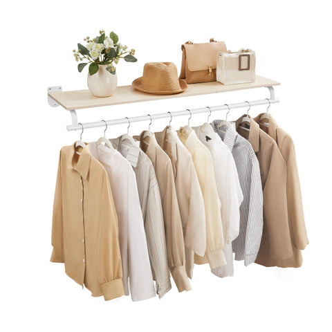 SongMics wall-mounted rack with top shelf for organized storage on the wall.