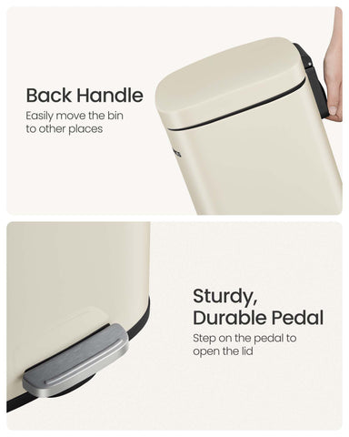 SONGMICS back-handle enables easy movement around the kitchen