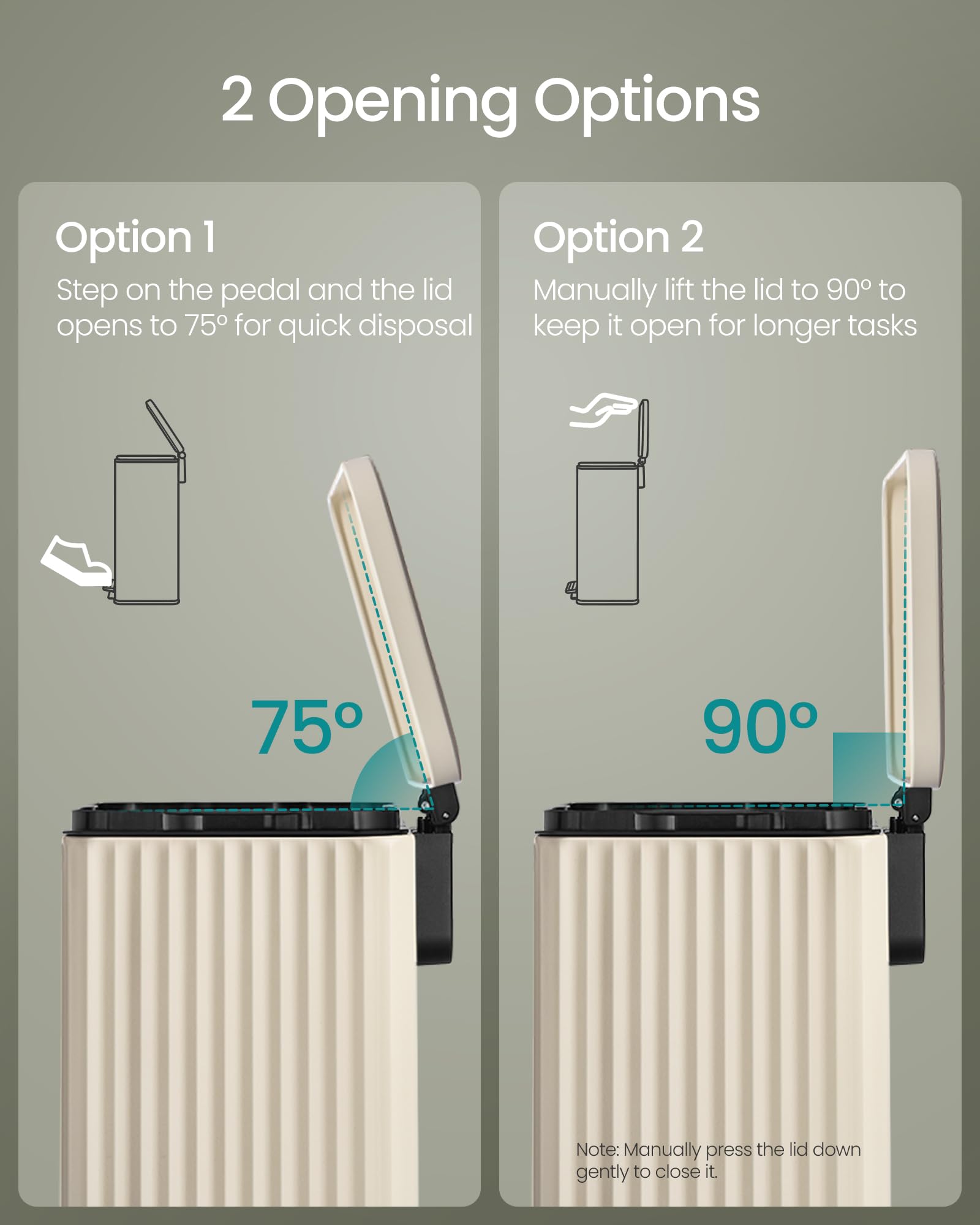 Songmics fluted design adds timeless elegance to kitchen decor.