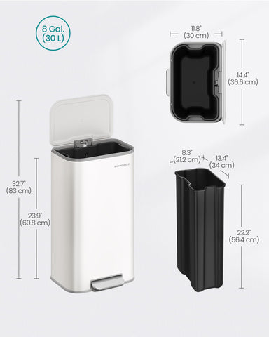 SONGMICS wide pedal area for easy stepping