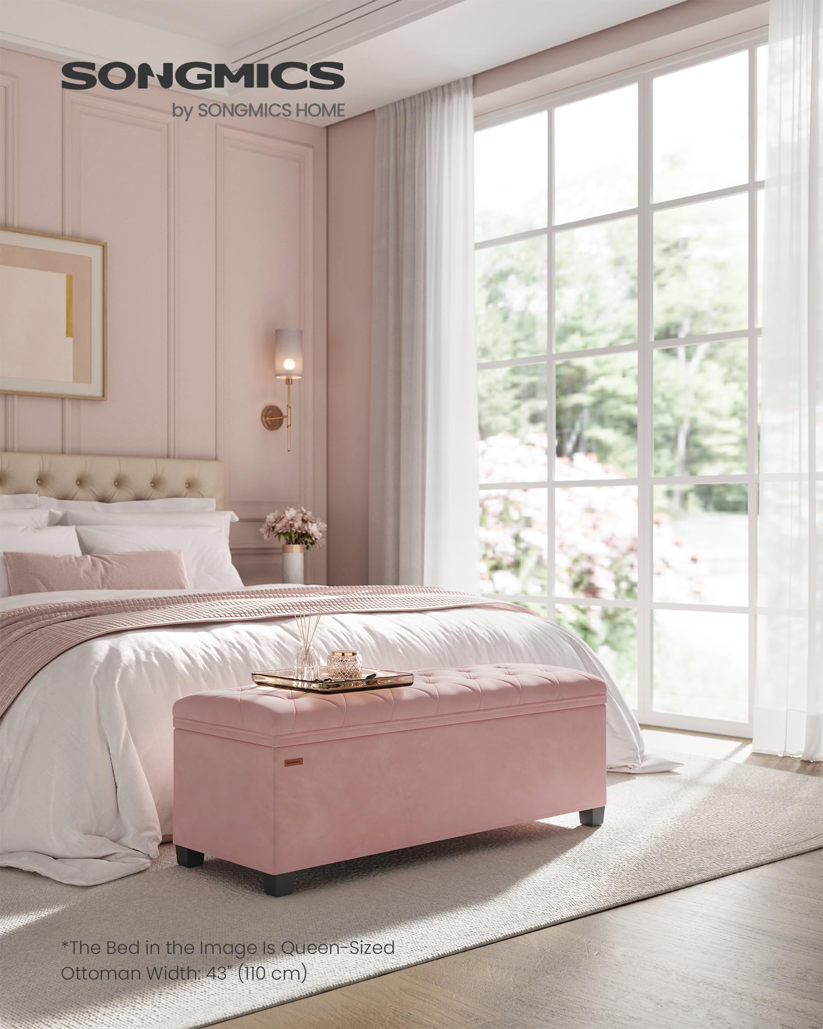 SONGMICS tufted velvet seat offering comfortable living room seating