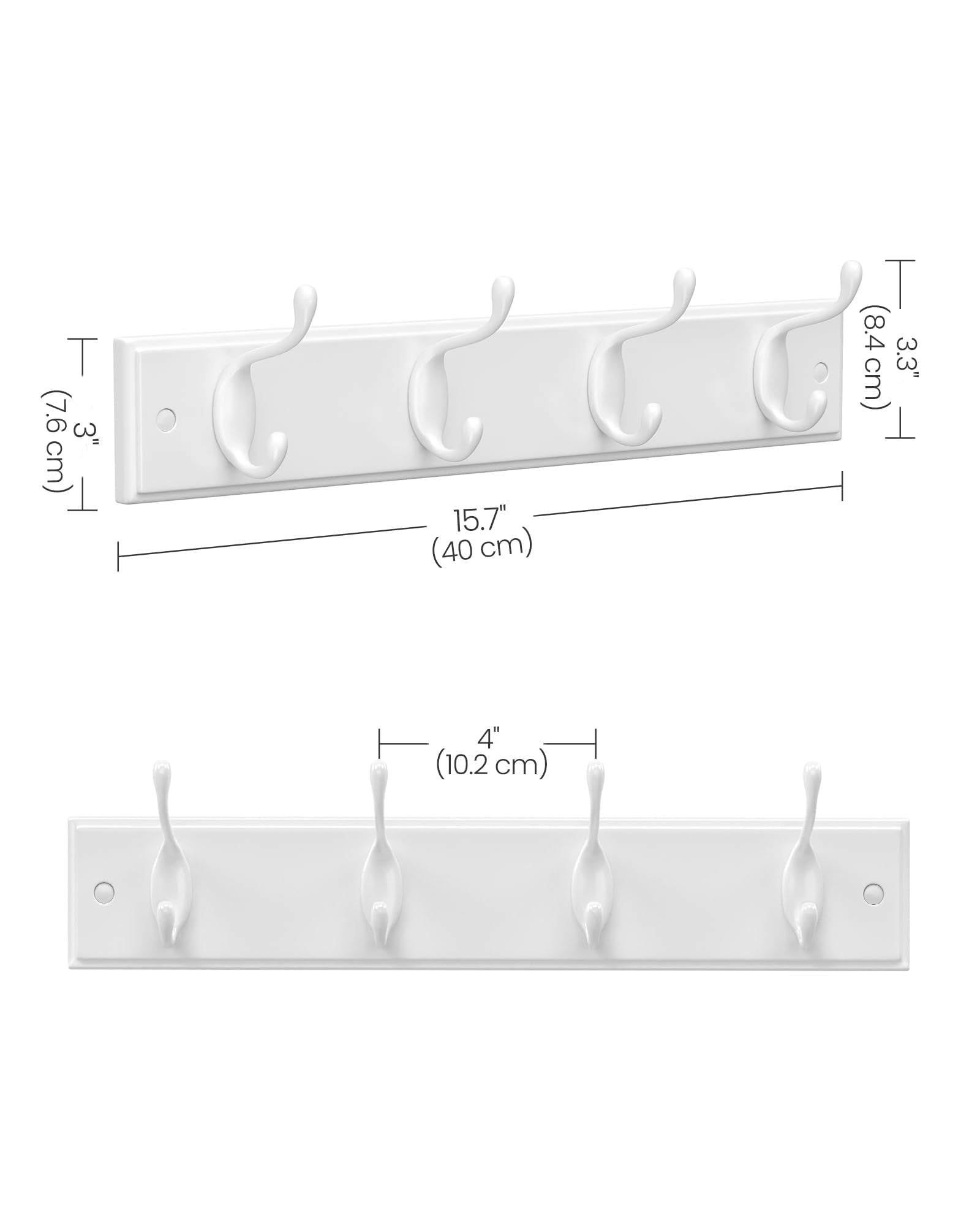 Two SONGMICS coat racks mounted in a living room setup for extra organization.