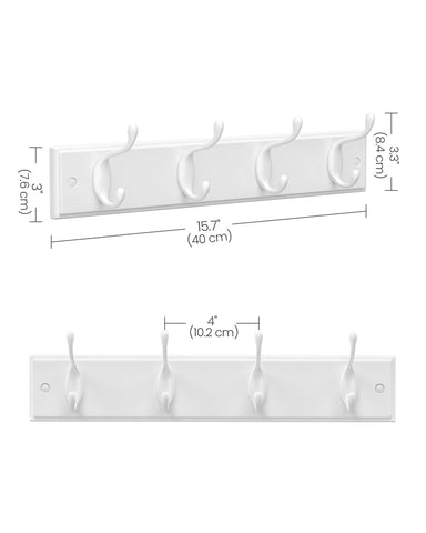 Two SONGMICS coat racks mounted in a living room setup for extra organization.