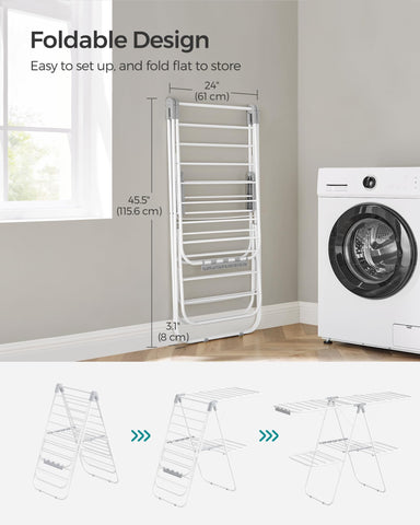 SONGMICS ULLR053G01V1 foldable design stores compactly between uses.
