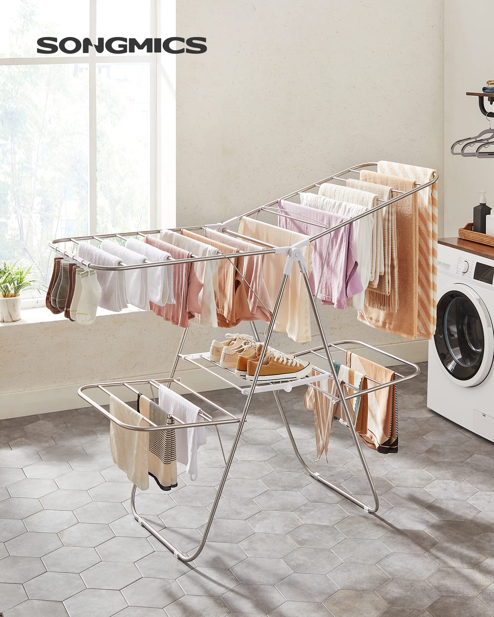 Songmics ULLR053W01V1 27 sock clips keep small items in place during air drying