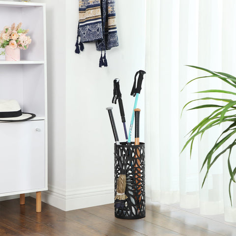 SONGMICS umbrella stand compact dimensions fit narrow entryways and offices.