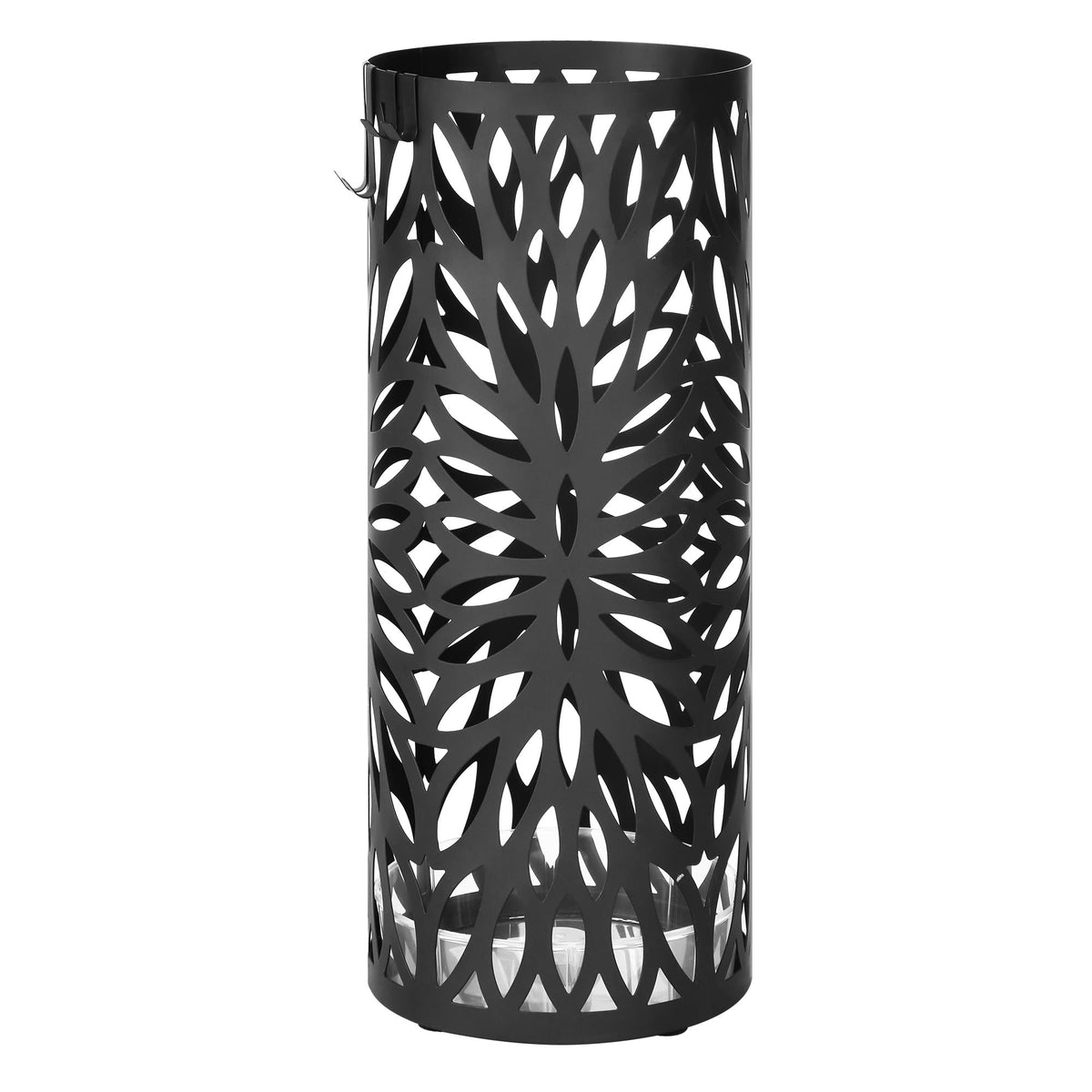 SONGMICS umbrella stand with a matte black round base, keeping entryways neat and organized.