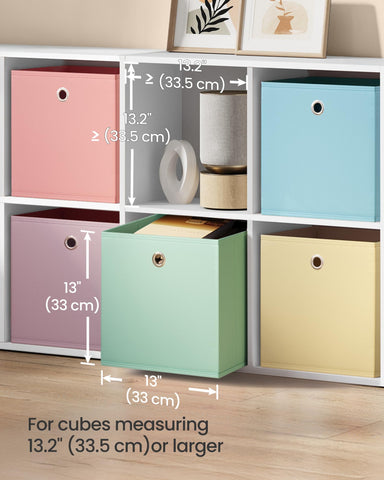 SONGMICS URFB233X01 grommet-handles enable easy pull-out access