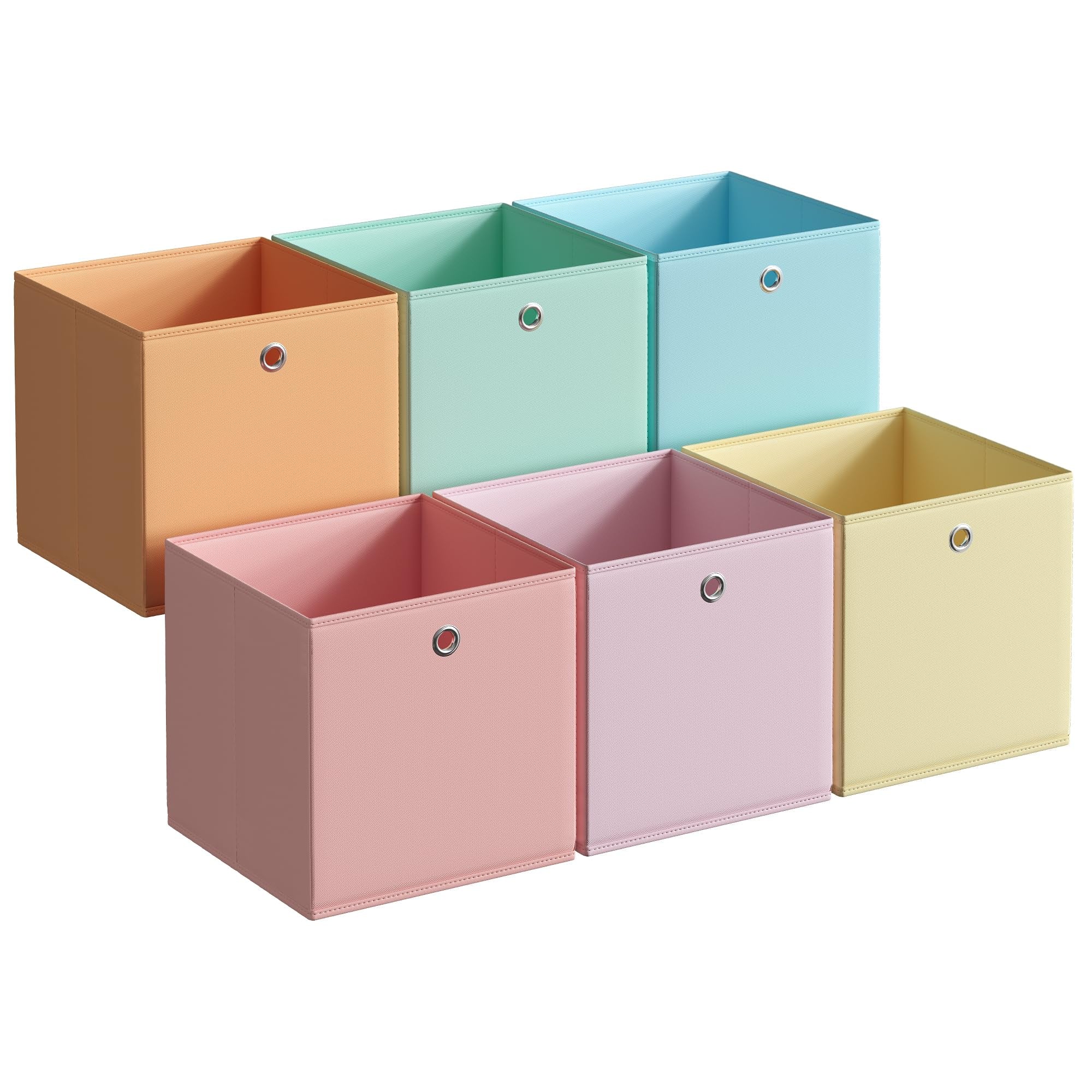 SONGMICS URFB233X01 odorless foldable storage cubes neatly organize a shelf