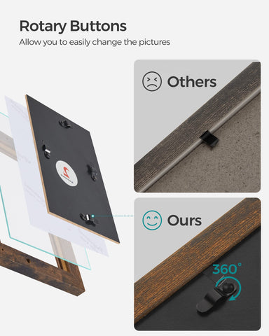 SongMics URPF022X01 easy-change tabs support hassle-free photo swaps.