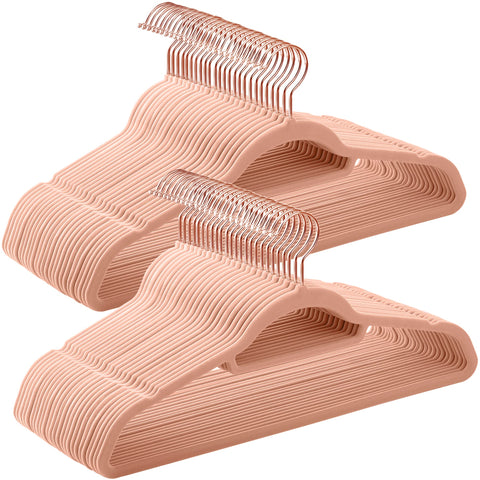 Songmics velvet hanger with non-slip surface keeps clothes secure.
